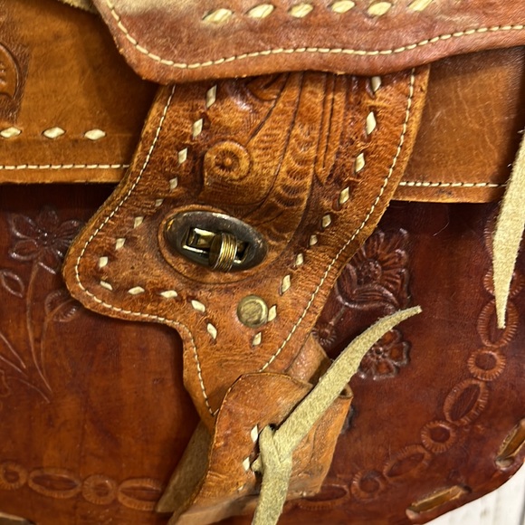 Saddle Handbag Hand Crafted in New Mexico Wool Lined - Picture 13 of 16